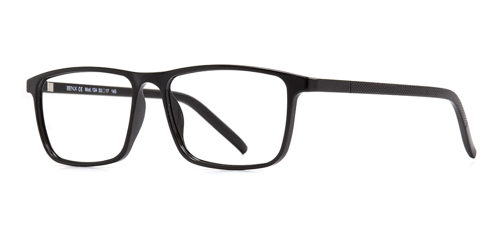 BENX Eyeglasses Teenage,Adult Man Rectangular Full-Rimmed Grilamid (TR90) Unfiltered BXGRL124-06