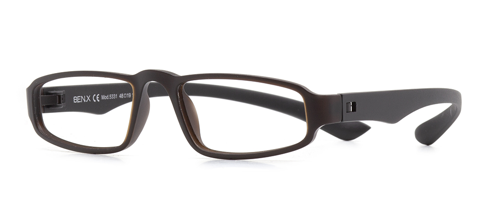 BENX Eyeglasses Teenage,Adult Man,Woman,Unisex Geometrical Full-Rimmed Grilamid (TR90) Unfiltered BXGRL5331-M0406