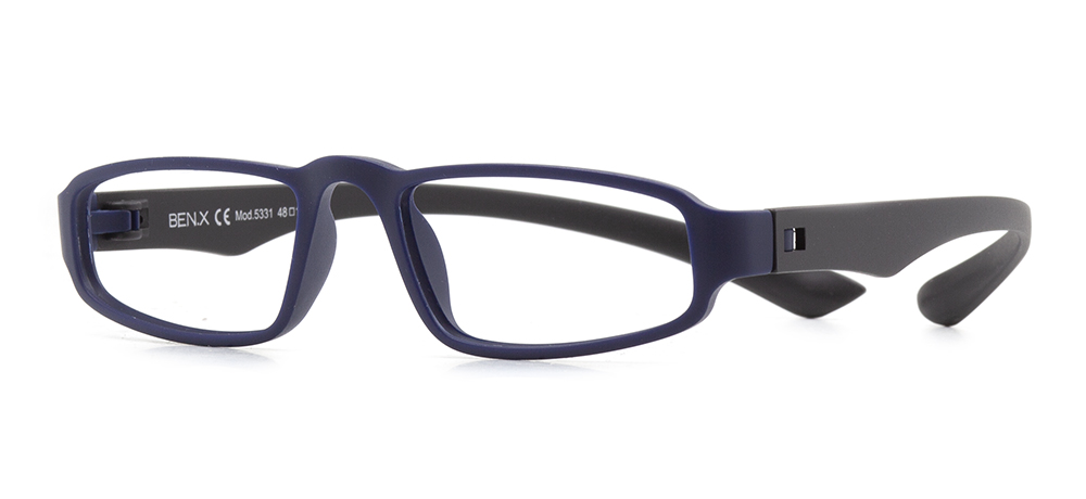 BENX Eyeglasses Teenage,Adult Man,Woman,Unisex Geometrical Full-Rimmed Grilamid (TR90) Unfiltered BXGRL5331-M12006