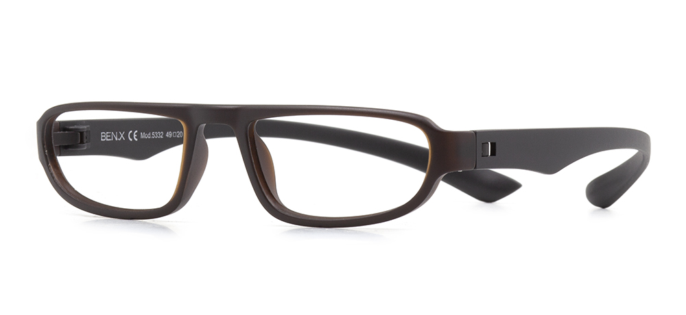 BENX Eyeglasses Teenage,Adult Man,Woman,Unisex Geometrical Full-Rimmed Grilamid (TR90) Unfiltered BXGRL5332-M0406