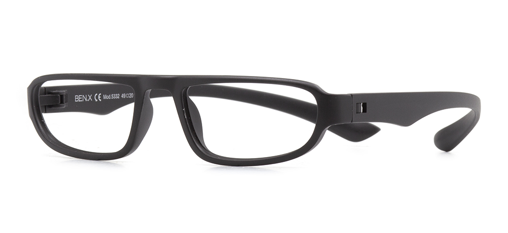 BENX Eyeglasses Teenage,Adult Man,Woman,Unisex Geometrical Full-Rimmed Grilamid (TR90) Unfiltered BXGRL5332-M06
