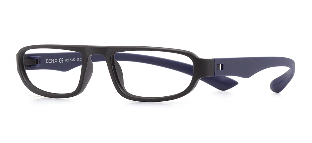 BENX Eyeglasses Teenage,Adult Man,Woman,Unisex Geometrical Full-Rimmed Grilamid (TR90) Unfiltered BXGRL5332-M06120