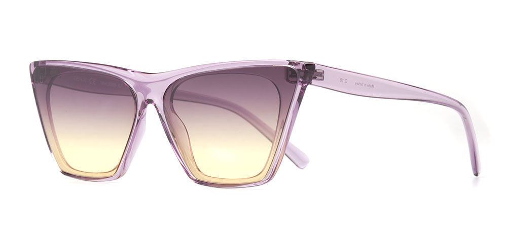 BENX SUNGLASSES Sunglasses Teenage Woman Rectangular Full-Rimmed Grilamid (TR90) UV400 BXGÜNŞ9265-C.10