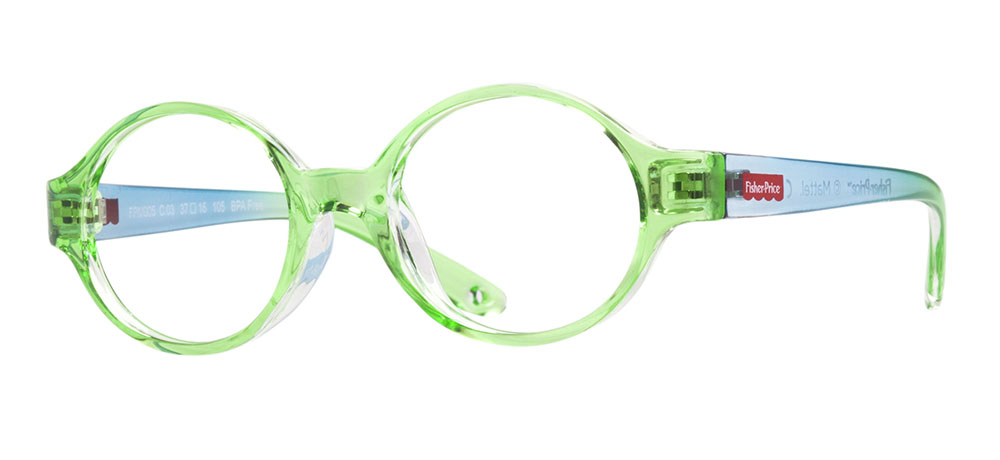 FISHER PRICE Eyeglasses Baby Man,Woman,Unisex Oval Full-Rimmed Greenline BIO Unfiltered FPM005-C.03