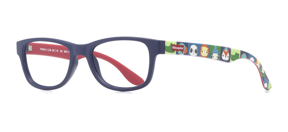 FISHER PRICE Eyeglasses Kid Man,Woman,Unisex Rectangular Full-Rimmed Greenline BIO Unfiltered FPM014-C.08