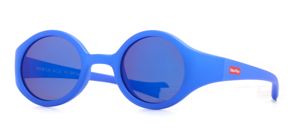 FISHER PRICE Sunglasses Baby Man,Woman,Unisex Round Full-Rimmed Termoplastik TPE Polarize FPM108-C.05